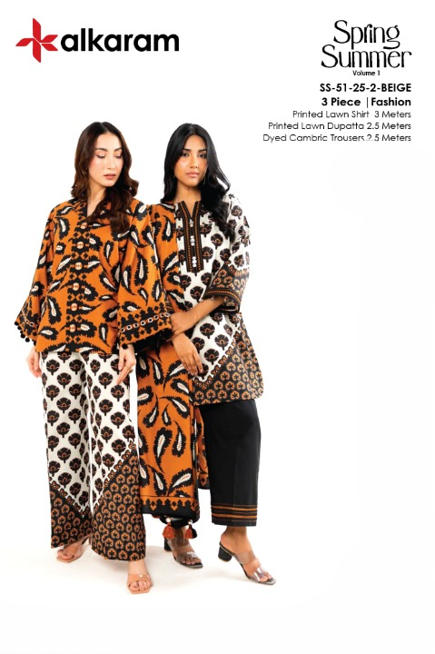 Alkaram Lawn 3-Piece | Summer 2025 Vol 1