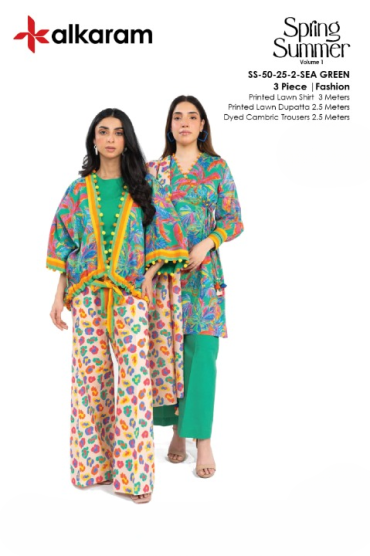 Alkaram Lawn 3-Piece | Summer 2025 Vol 1